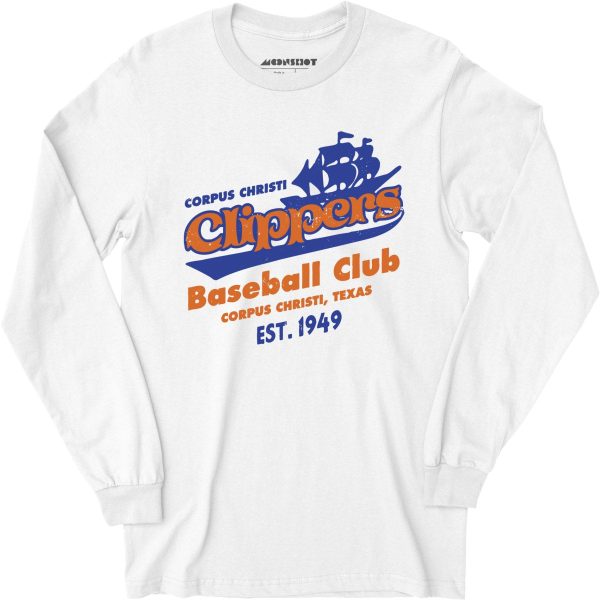 Corpus Christi Clippers - Texas - Vintage Defunct Baseball Teams - Long Sleeve T-Shirt For Sale