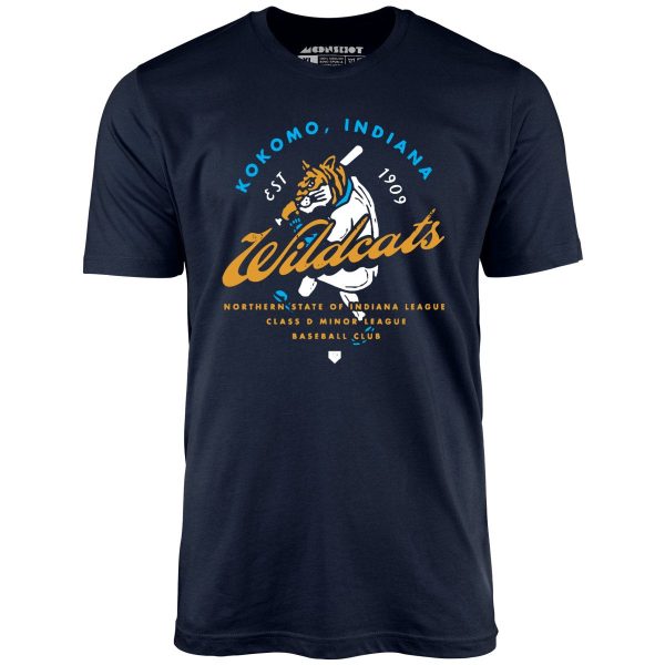 Kokomo Wildcats - Indiana - Vintage Defunct Baseball Teams - Unisex T-Shirt Fashion - Image 2