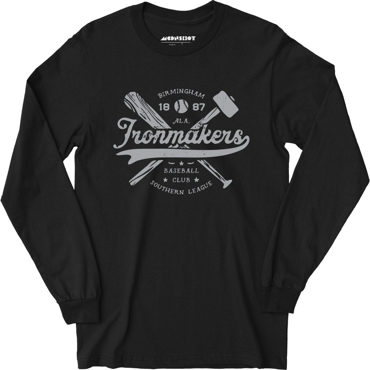 Birmingham Ironmakers – Alabama – Vintage Defunct Baseball Teams – Long Sleeve T-Shirt For Sale