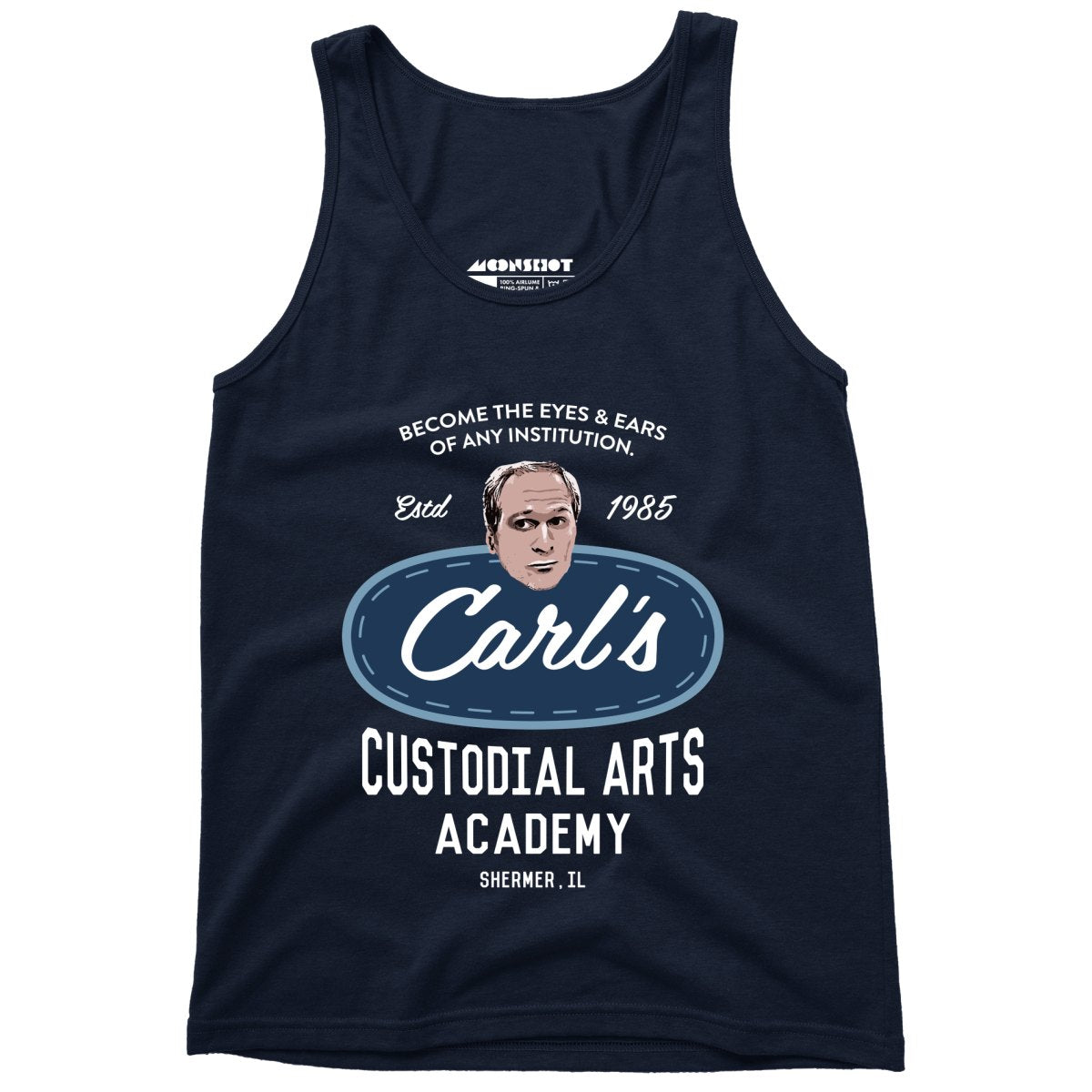Carl s Custodial Arts Academy – Breakfast Club – Unisex Tank Top Online Hot Sale