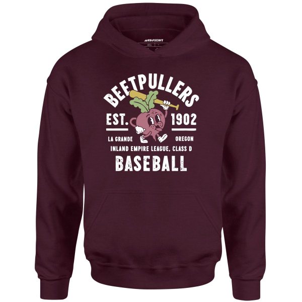 La Grande Beetpullers - Oregon - Vintage Defunct Baseball Teams - Unisex Hoodie Hot on Sale