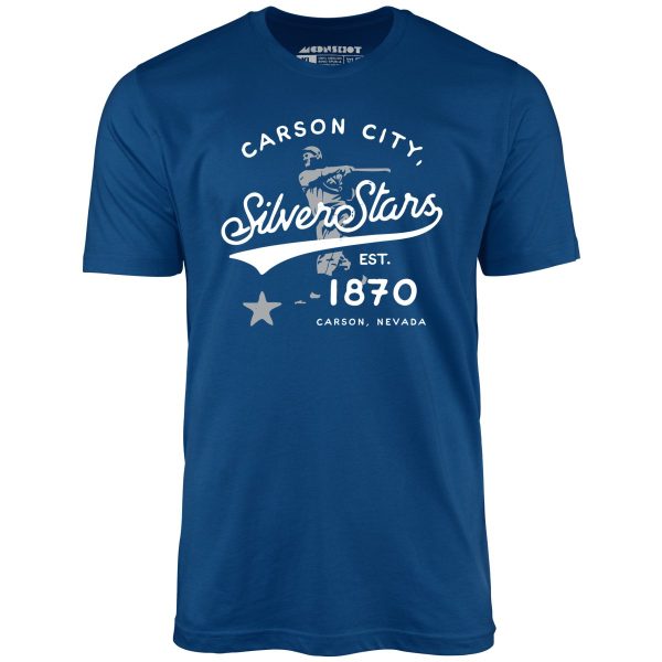 Carson City Silver Stars - Nevada - Vintage Defunct Baseball Teams - Unisex T-Shirt Supply - Image 4