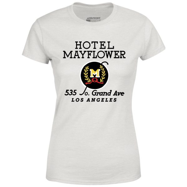 Hotel Mayflower - Los Angeles, CA - Vintage Hotel - Women s T-Shirt Supply - Image 4