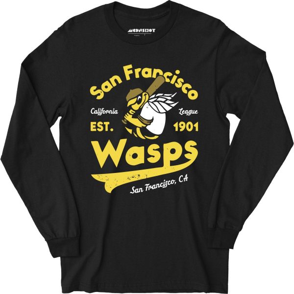 San Francisco Wasps - California - Vintage Defunct Baseball Teams - Long Sleeve T-Shirt For Sale