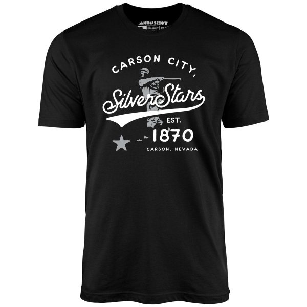 Carson City Silver Stars - Nevada - Vintage Defunct Baseball Teams - Unisex T-Shirt Supply
