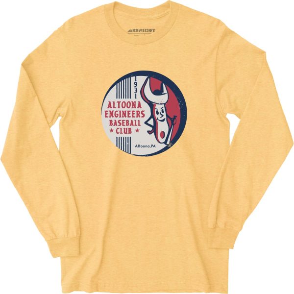 Altoona Engineers - Pennsylvania - Vintage Defunct Baseball Teams - Long Sleeve T-Shirt Sale - Image 5