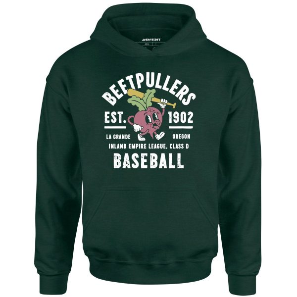 La Grande Beetpullers - Oregon - Vintage Defunct Baseball Teams - Unisex Hoodie Hot on Sale - Image 4