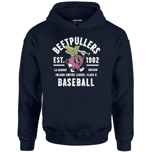 La Grande Beetpullers - Oregon - Vintage Defunct Baseball Teams - Unisex Hoodie Hot on Sale - Image 3