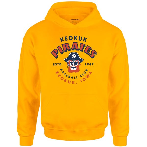 Keokuk Pirates - Iowa - Vintage Defunct Baseball Teams - Unisex Hoodie Supply - Image 2