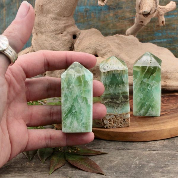 Green Calcite Obelisk  Medium - Small - Mini Supply - Image 2