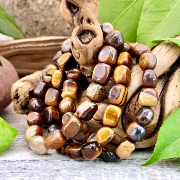 Tiger s Eye Tumbled Bracelet Hot on Sale