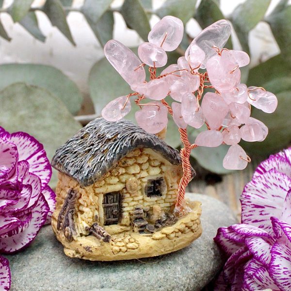 Rose Quartz Fairy House For Discount