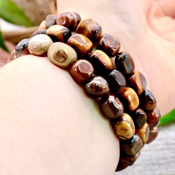 Tiger s Eye Tumbled Bracelet Hot on Sale - Image 2