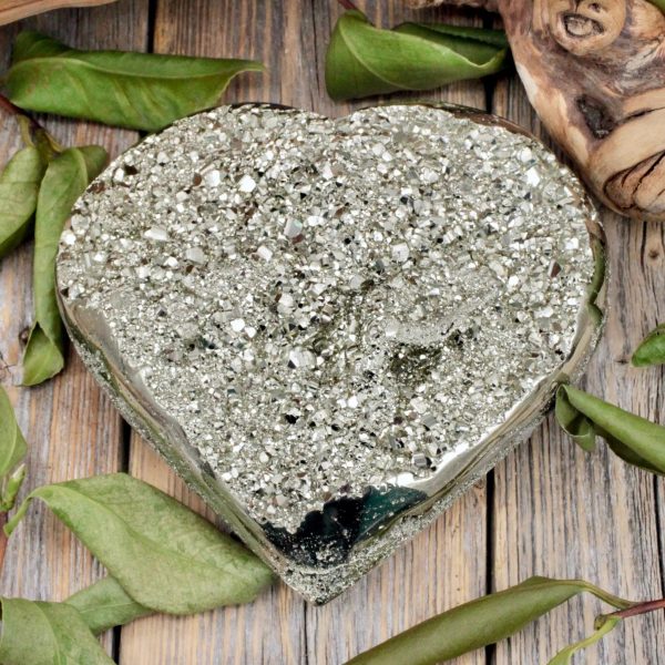 Pyrite Heart -Large Discount